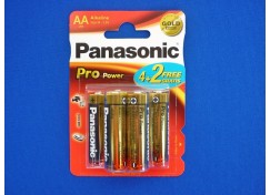 Baterie tužkové AA Alkaline Pro Power 1,5V (LR6) 4ks + 2ks ZDARMA (Panasonic)